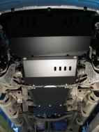 Защита Alfeco для картера, радиатора, КПП и раздатки (4 части) Mitsubishi Pajero Sport II 2008-2015